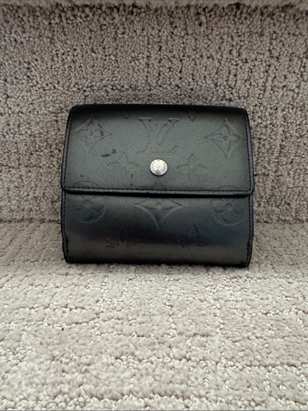 Louis Vuitton Dark Gray Vernis Monogram Wallet